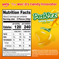 Peelerz - Bonbons pelables à la mangue - 62 g/sachet