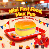 4D Fast Food Gummy Hamburger Box - 3.52oz/box