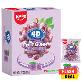 4D Fruit Gummy -Grape Burst Juice Filled- 240g