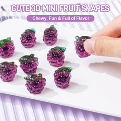 Bonbons gélifiés aux fruits 4D - Fourrés au jus de fraise - 85 g