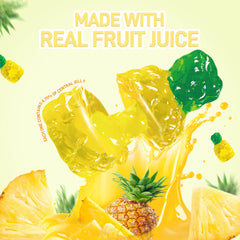 Bonbons gélifiés aux fruits 4D - Fourrés au jus de fraise - 85 g