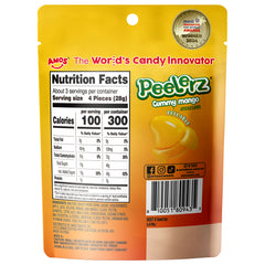 Peelerz - Bonbons pelables (nouveau mélange de saveurs - litchi + ananas + mangue) - 608 g