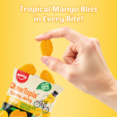 Amos Mango Gummy Jerky ChewTopia – Végétalien – 8,47 oz/paquet