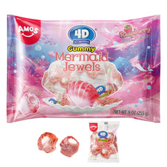 Bonbons gélifiés aux fruits 4D - Remplis de jus éclaté (saveur mixte - 5 sachets) - 65 g/sachet