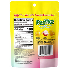 Peelerz - Peelable gummies (lychee, pineapple and mango) - 120 g