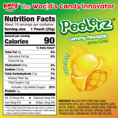 Peelerz - Peelable Gummy Pineapple Flavor - 240g