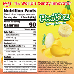 Peelerz - Bonbons pelables (nouveau mélange de saveurs - litchi + ananas + mangue) - 608 g