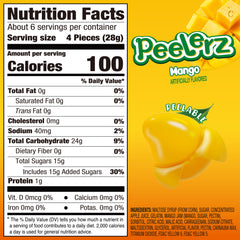 Peelerz - Bonbons pelables (nouveau mélange de saveurs - litchi + ananas + mangue) - 608 g