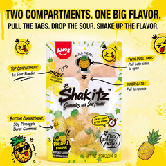 Shakitz - 4D Gummy with Sour Powder - 4D Pineapple Gummy
