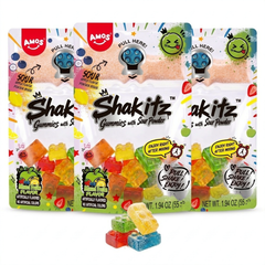 Shakitz - 4D Gummy with Sour Powder - Blocks Gummy - 3 bags