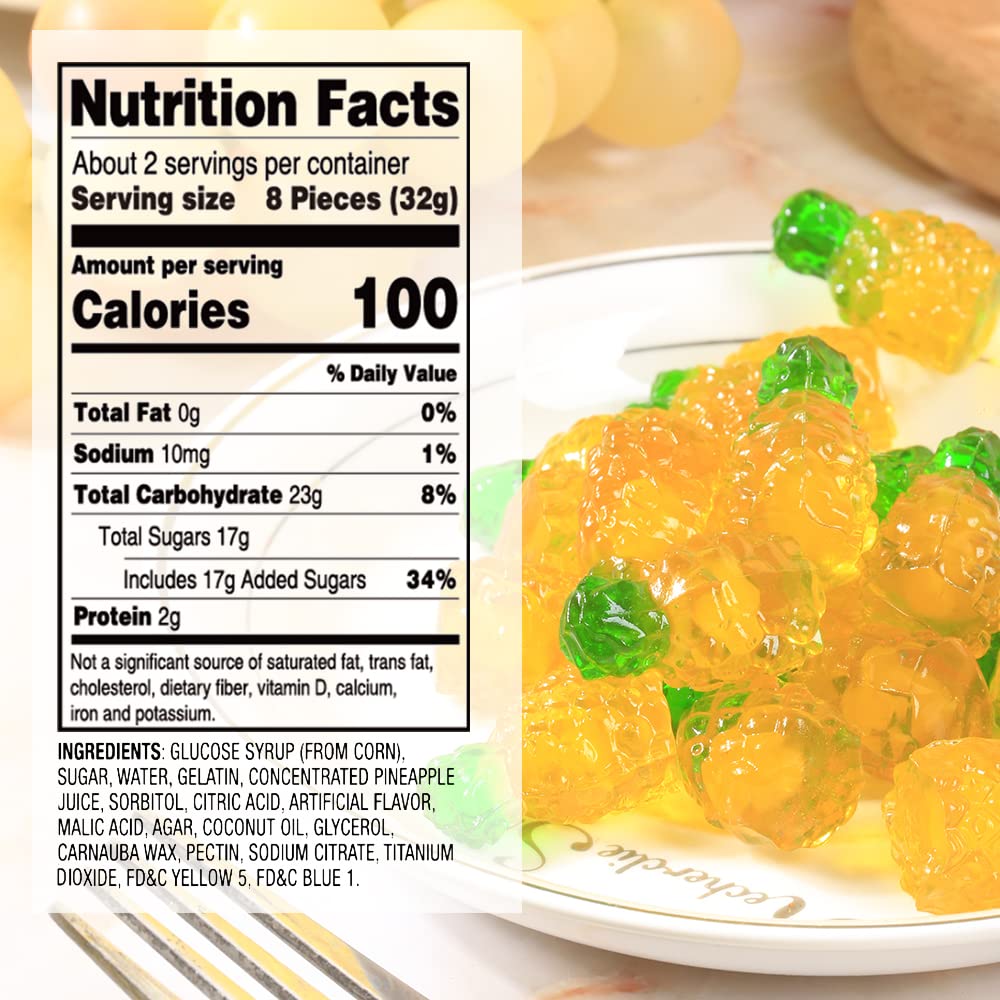 4D Fruit Gummy Pineapple Burst Juice Filled