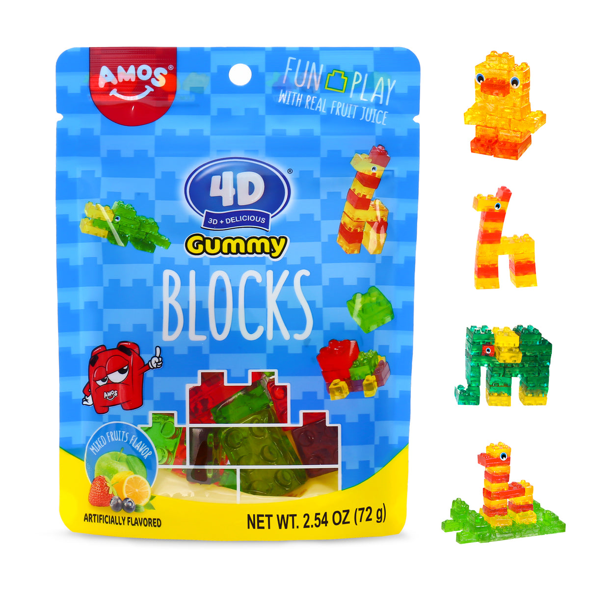 4D - Gummy Blocks - 2.53oz