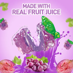 Bonbons gélifiés aux fruits 4D - Fourrés au jus de fraise - 85 g 