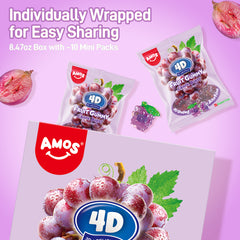 Bonbons gélifiés aux fruits 4D - Fourrés au jus de fraise - 85 g 