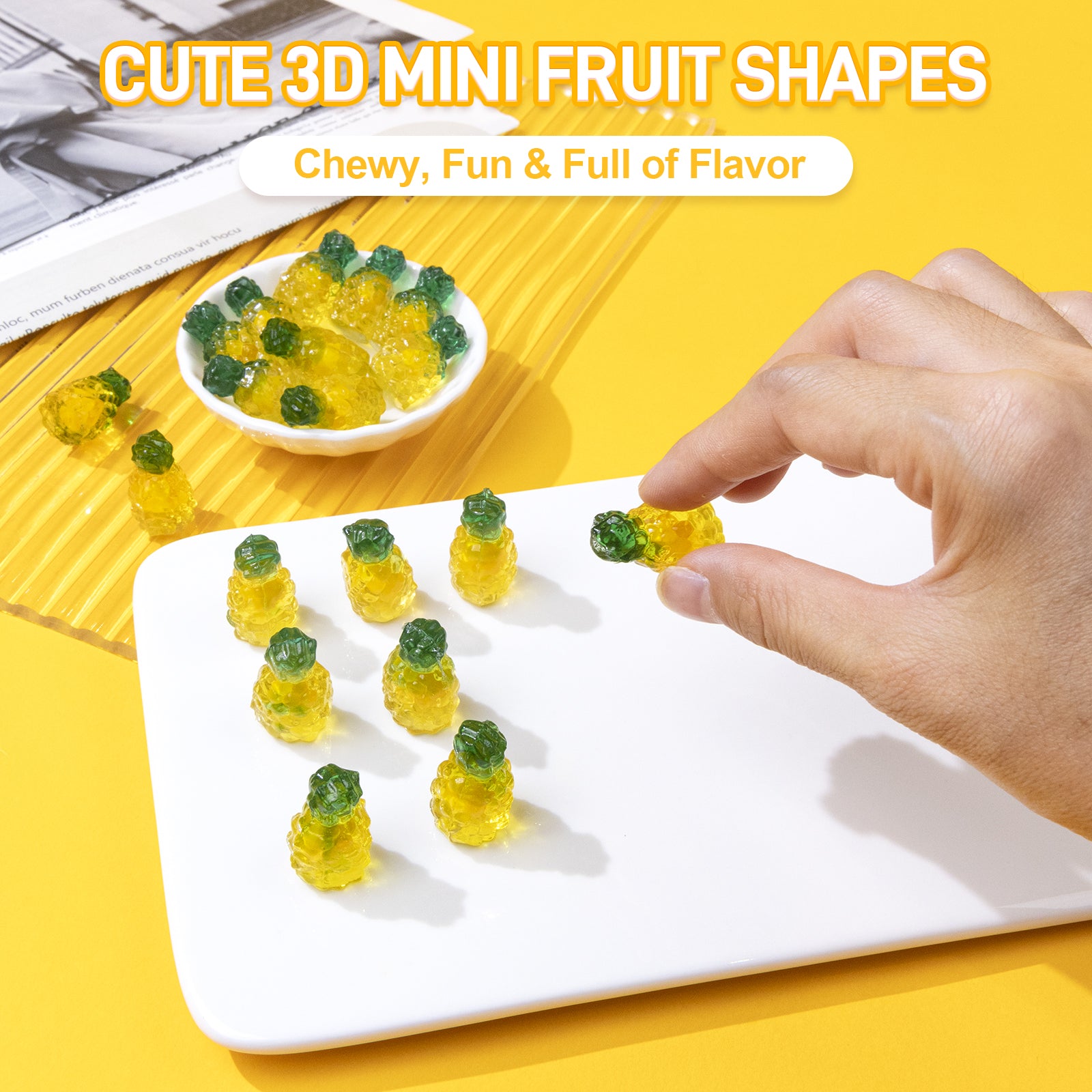 4D Fruit Gummy -Pineapple Burst Juice Filled