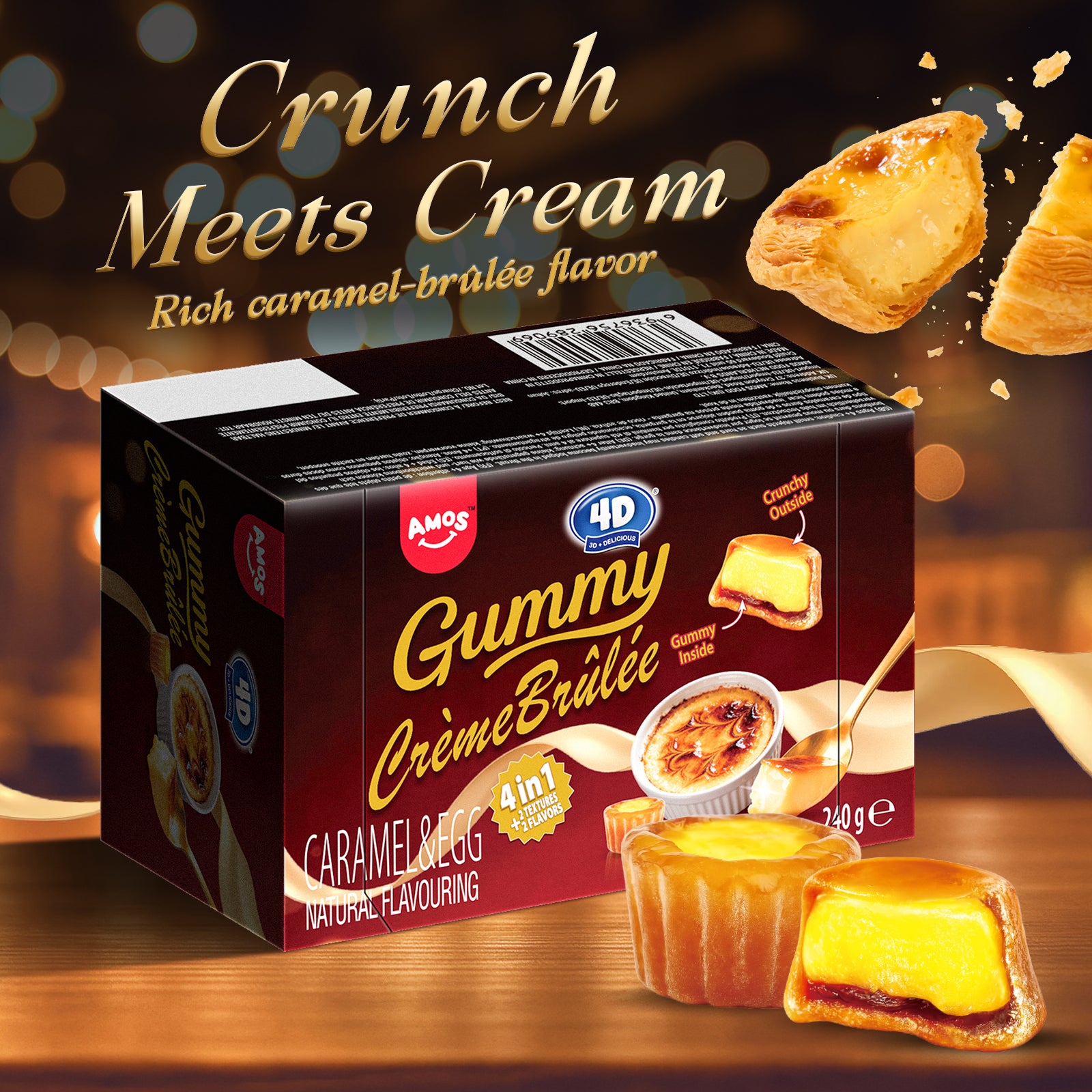 creme brulee aufbewahren 4D Creme Brulee Gummy- Easy-tear box