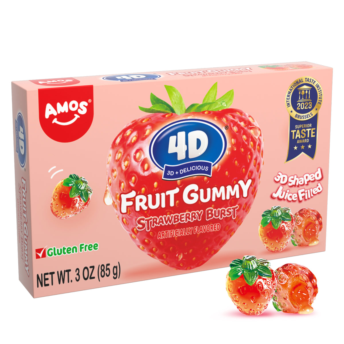 4D Fruit Gummy Burst - Whosale- 65g/bag