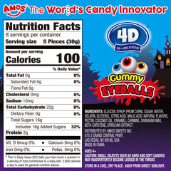 4D Halloween Eyeballs Gummy - 8.47oz