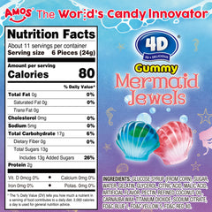 Amos 4D Mermaid Jewels Gummy Candy