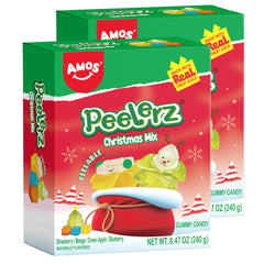 Amos Peelerz Christmas Mix Gummy Candy - 8.47oz
