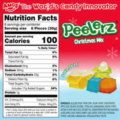 Amos Peelerz Christmas Mix Gummy Candy - 8.47oz