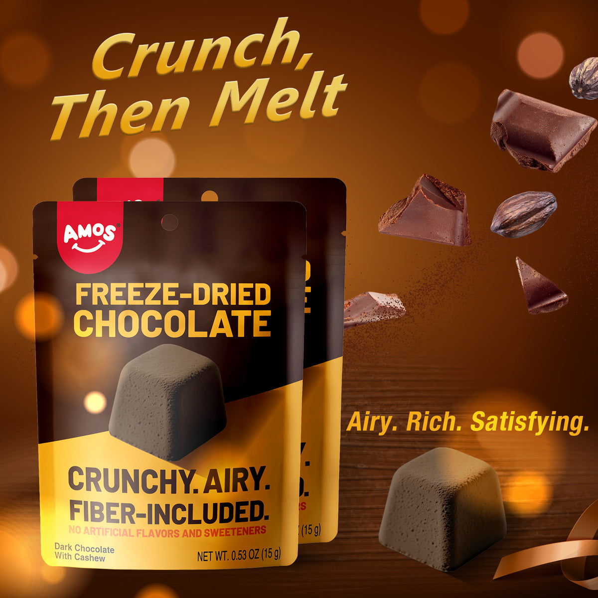 Freeze Dried Gummy - Chocolate Flavor - 15g/bag