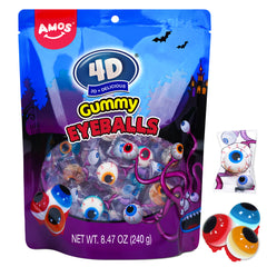 Bonbons d'Halloween - Gommes pour les yeux 4D - 240 g/sachet