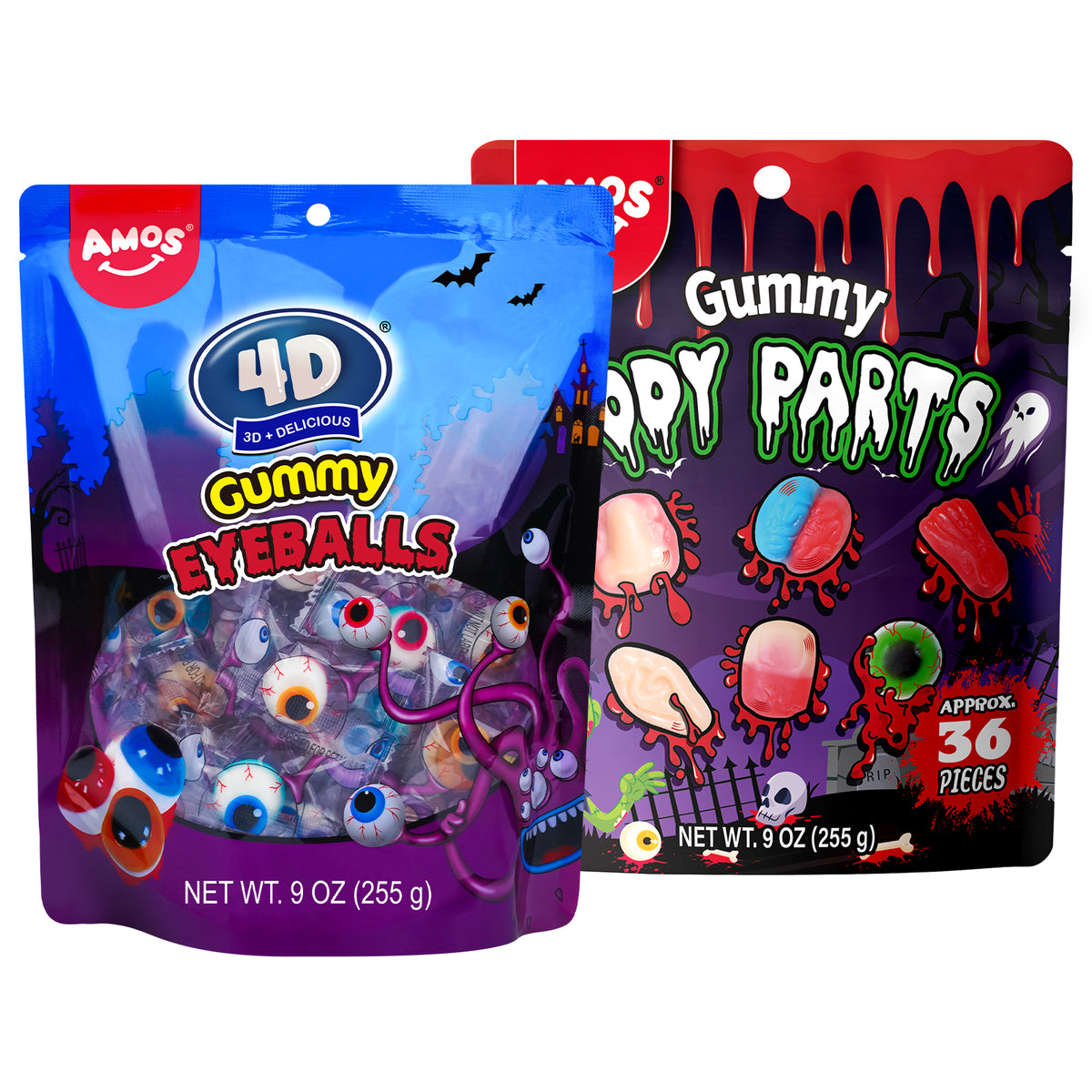 Bonbons d'Halloween - Bonbons d'Halloween Amos pour les parties du corps