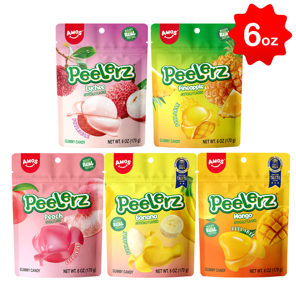Peelerz - Peelable Gummy（Mix Flavor-5 bags）- 6oz/bag