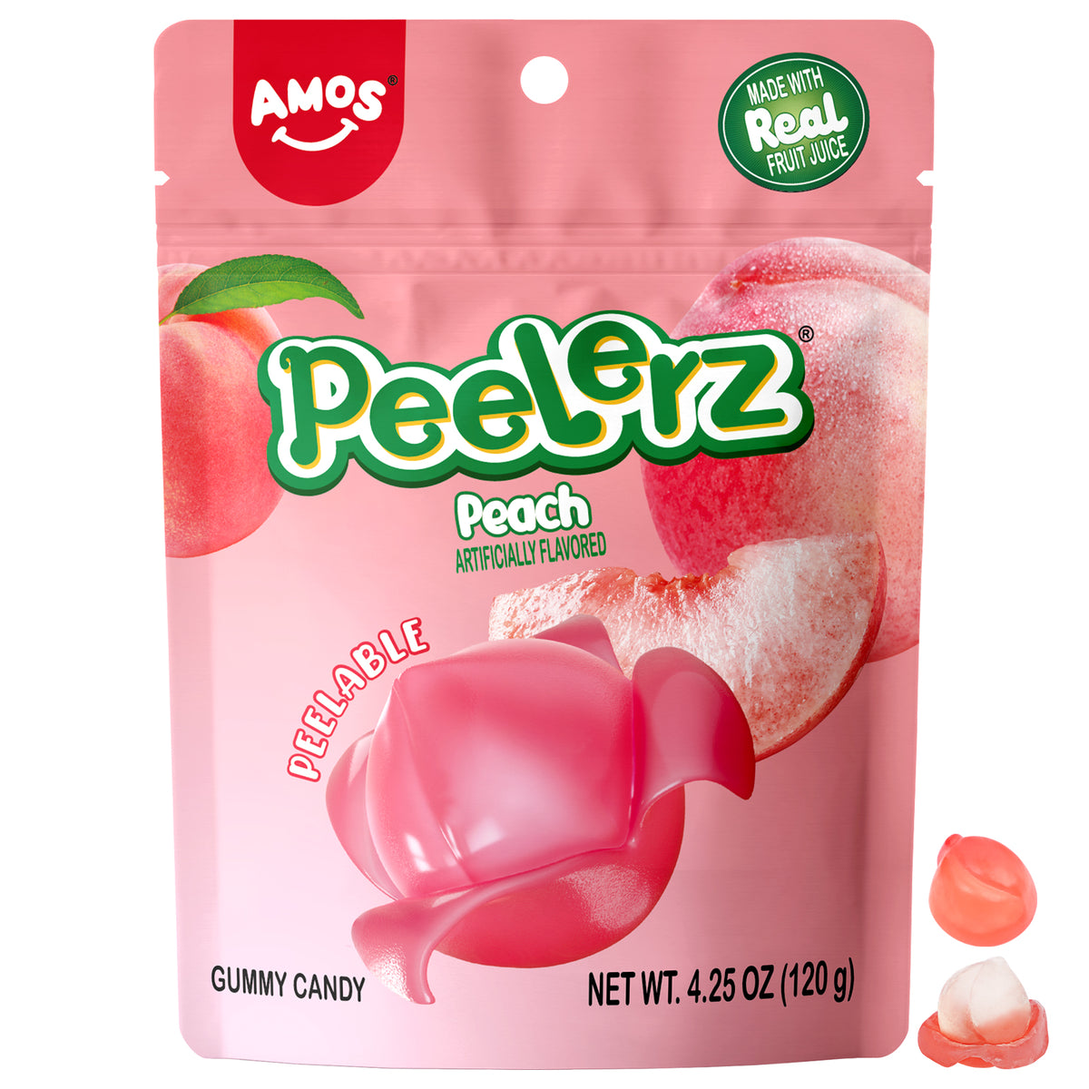 Peelerz - Peelable Peach Gummies - 120g/bag