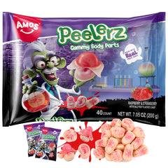 Peelerz - Bonbons pelables (nouveau mélange de saveurs - litchi + ananas + mangue) - 608 g 