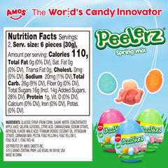 Peelerz - Bonbons pelables (nouveau mélange de saveurs - litchi + ananas + mangue) - 608 g 