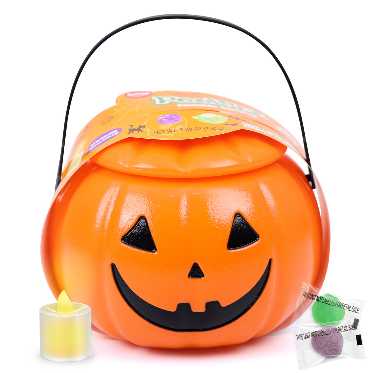 Peelerz - Peelable Gummy Jack-o'-lantern - Pumpkin Decoration