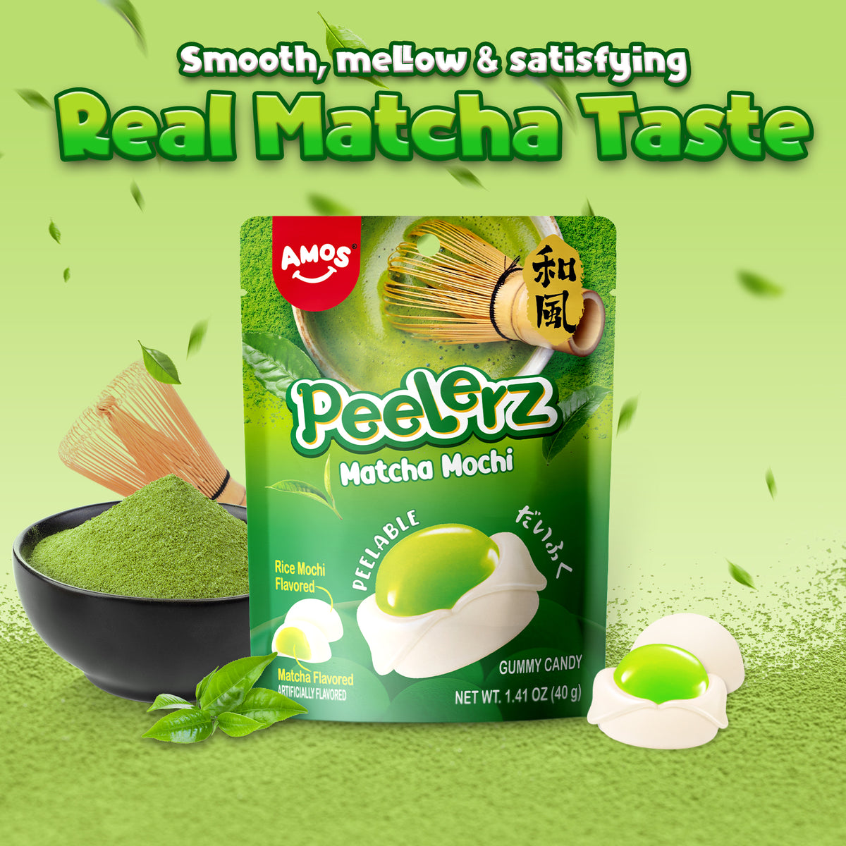Peelerz - Peelable Gummy Matcha Flavor - 40g/bag