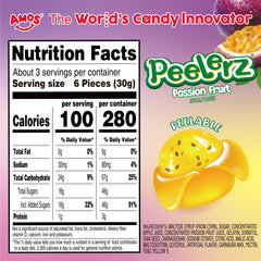 Peelerz - Peelable Gummy Passion Fruit Flavor - 3oz