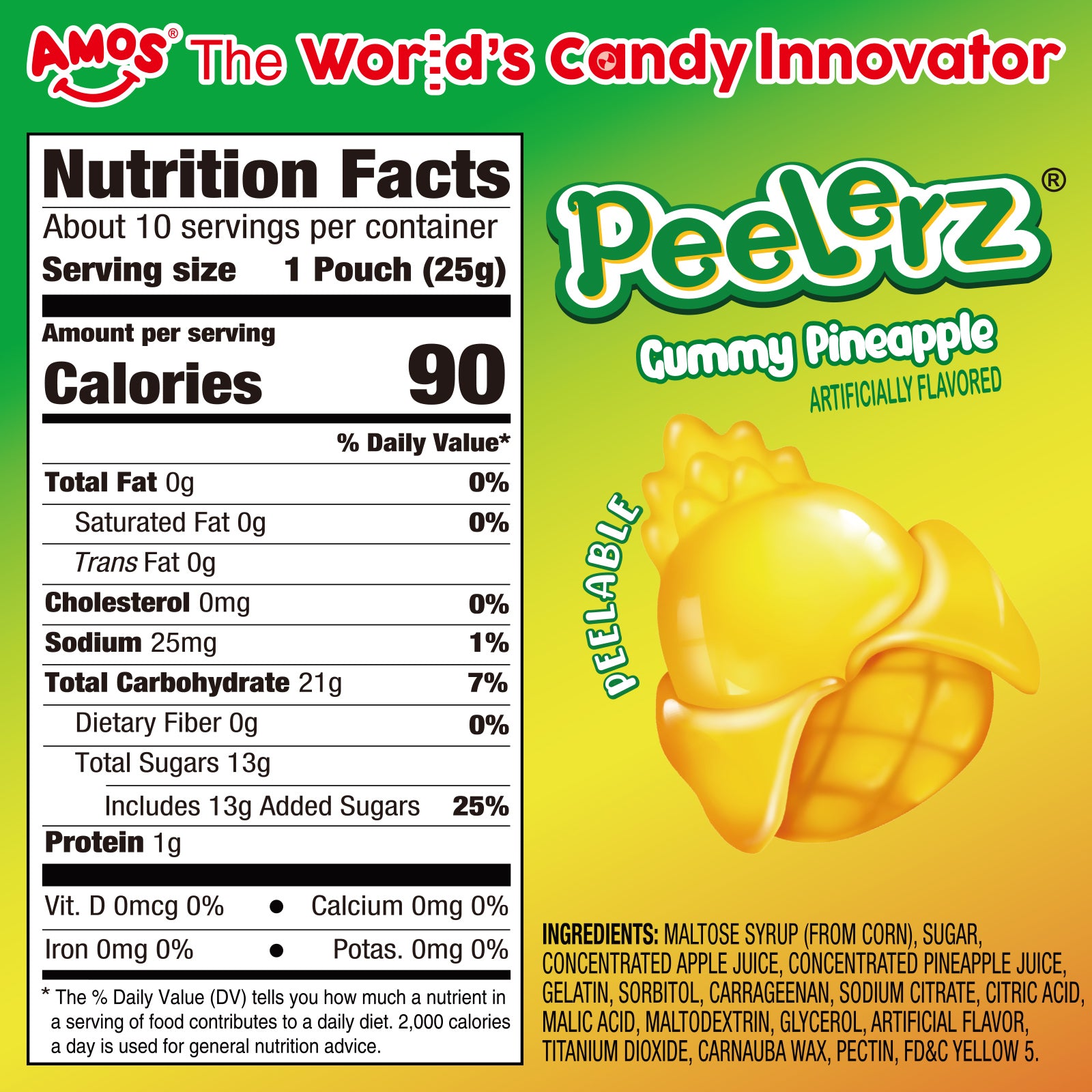Peelerz - Peelable Gummy Pineapple Flavor