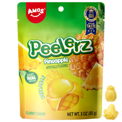 Peelerz - Bonbons pelables (nouveau mélange de saveurs - litchi + ananas + mangue) - 608 g 