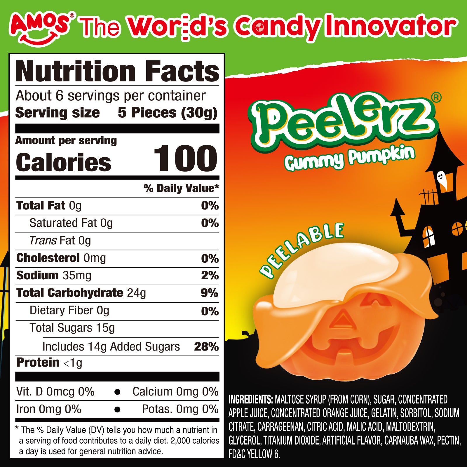Peelerz - Peelable Gummy Pumpkin Flavor