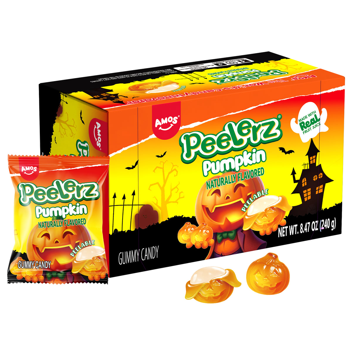 Peelerz - Bonbons pelables (nouveau mélange de saveurs - litchi + ananas + mangue) - 608 g 