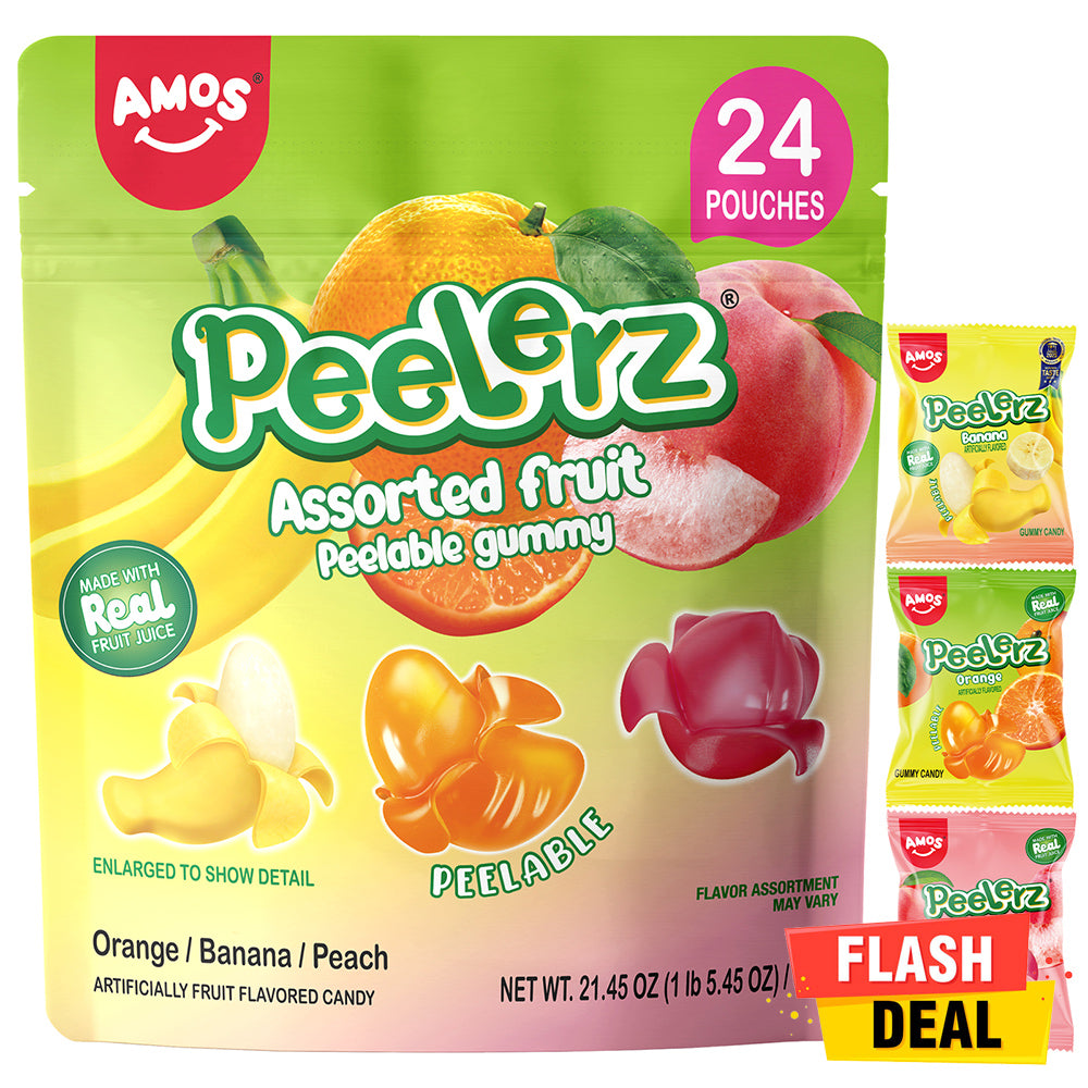 Peelerz - Peelable Gummy(New Mix Flavor - Peach+Orange+Banana)- 608g