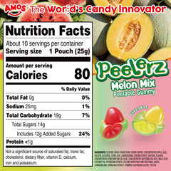 Peelerz - Peelable Watermelon & Cantaloupe Gummy Box - 8.47oz