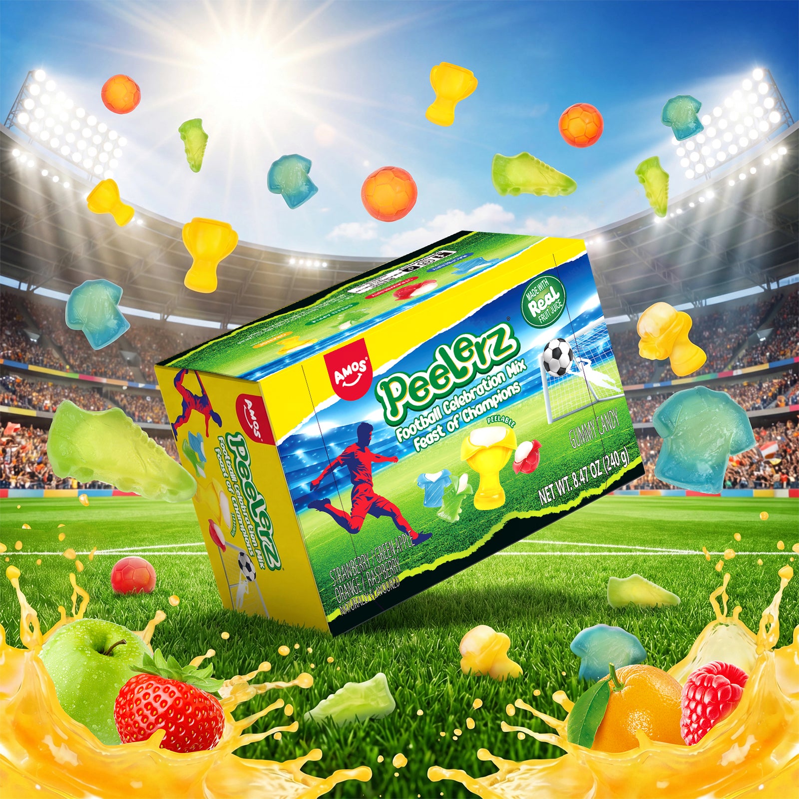 Peelerz - Soccer Peelable Gummy - 8.47oz – Amos Sweets