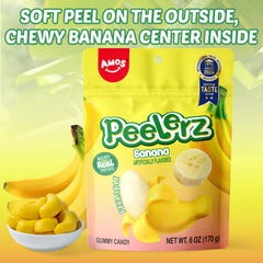 Peelerz - Bonbons pelables (nouveau mélange de saveurs - litchi + ananas + mangue) - 608 g 