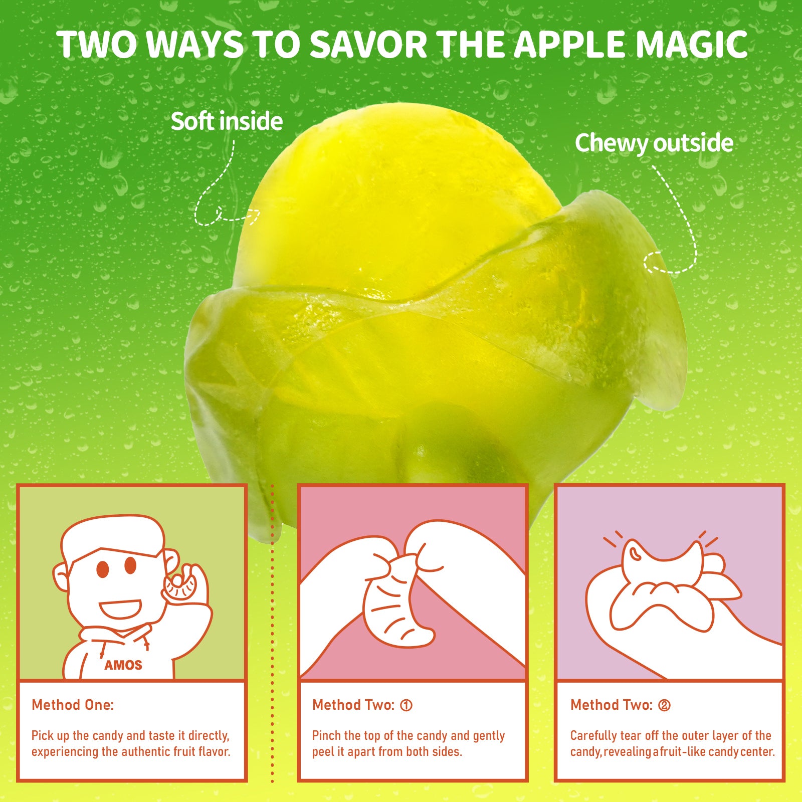 Peelerz - Peelable Gummy Green Apple Flavor - 6oz