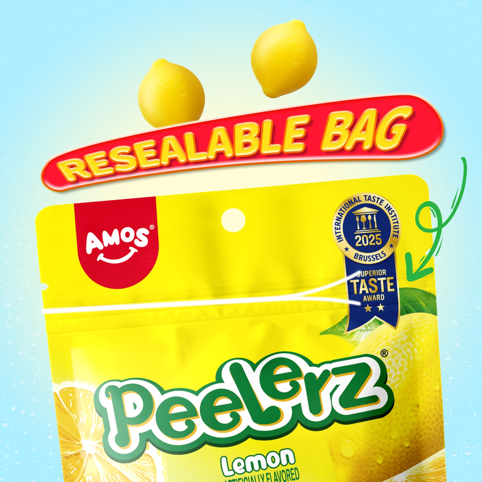 Peelerz - Peelable Gummy Lemon Flavor - 6oz
