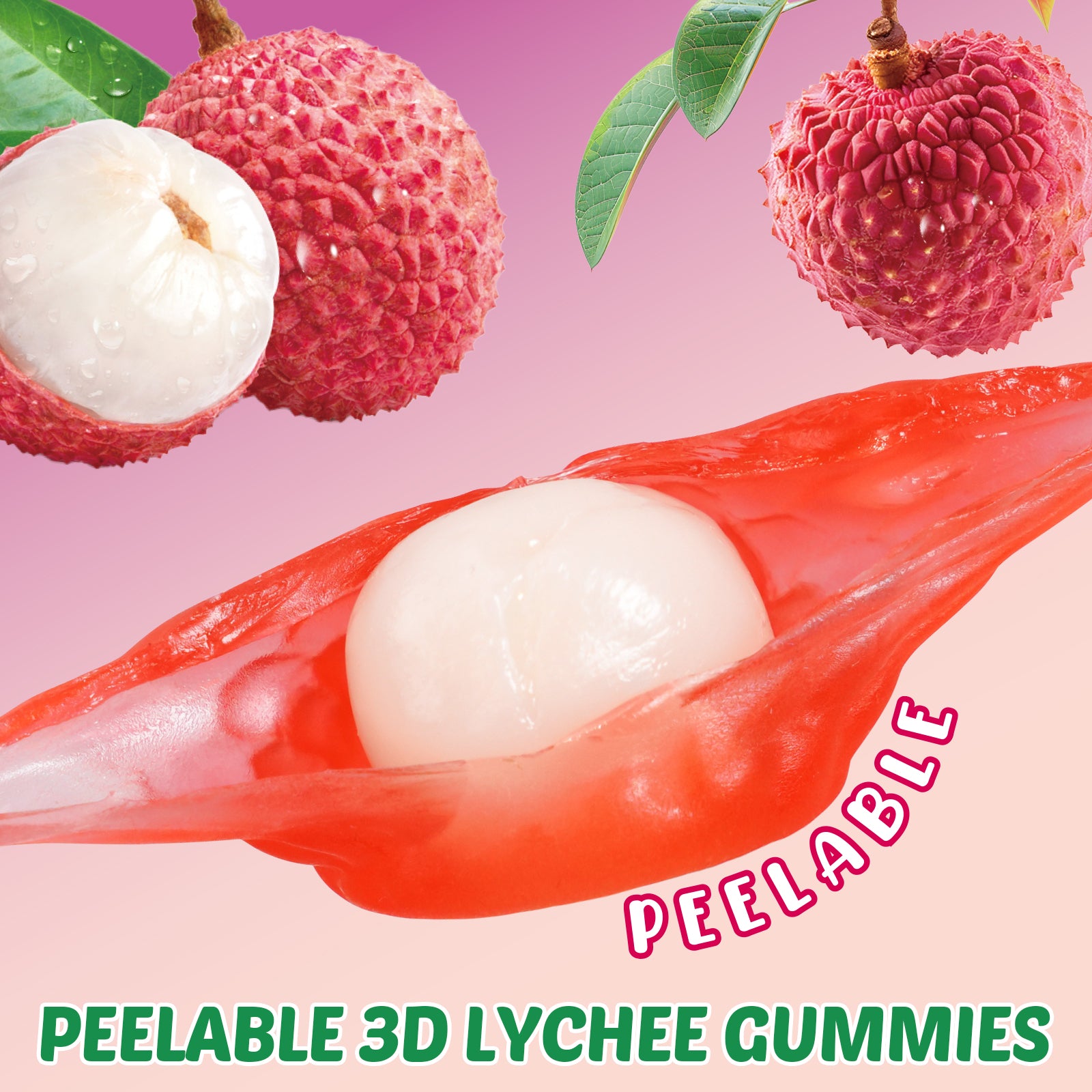 Peelerz - Peelable Gummy Lychee Flavor - 6oz