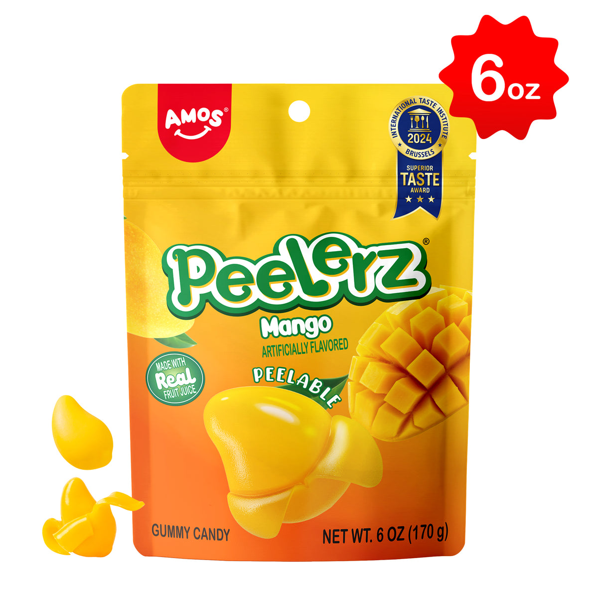 Peelerz - Peelable Gummy Mango Flavor - 6oz