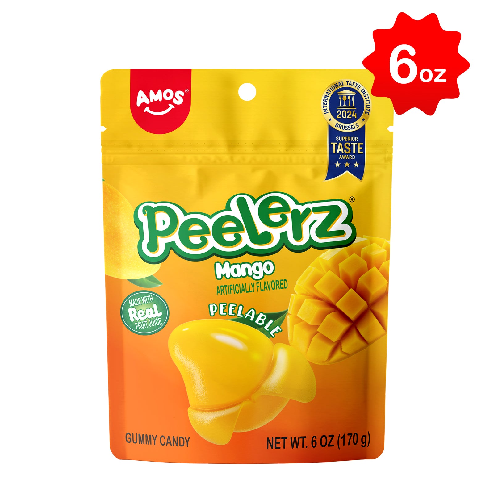 Peelerz - Peelable Gummy Mango Flavor - 6oz