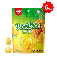 Peelerz - Bonbons pelables (nouveau mélange de saveurs - litchi + ananas + mangue) - 608 g 