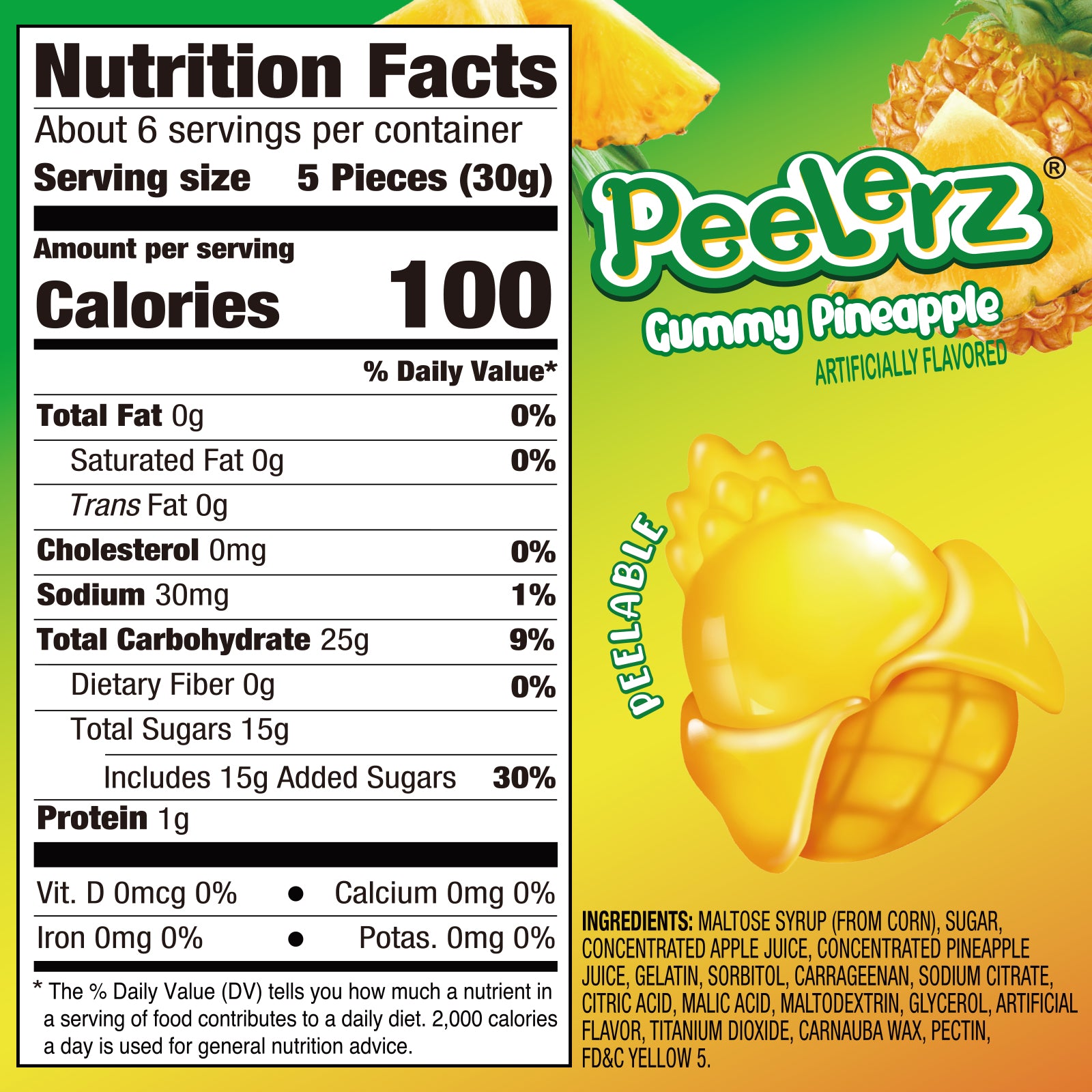 Peelerz - Peelable Gummy（Mix Flavor-5 bags）- 6oz/bag